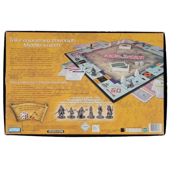 The Lord of the Rings Monopoly Trilogy Edition Hasbro 2003 - Picture 6 of 6